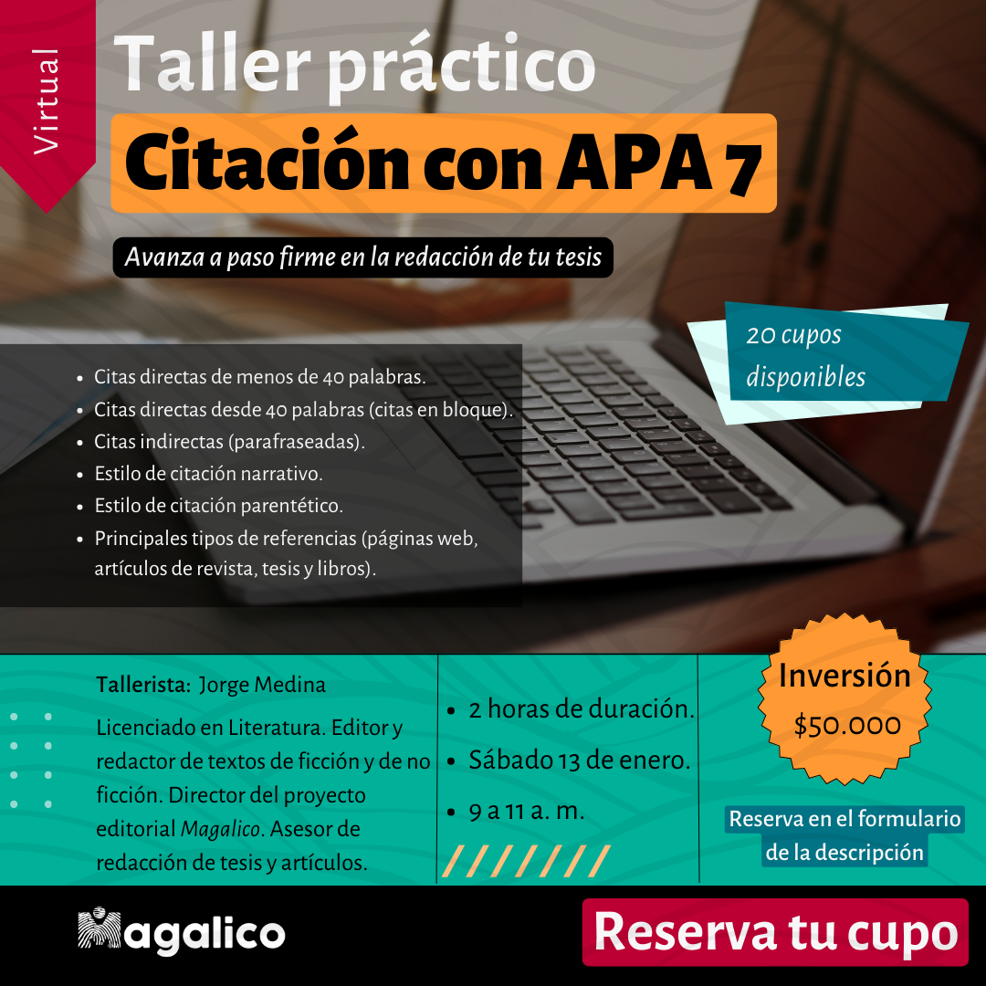 Cómo citar con APA 7 (2023) ⋆ Magalico